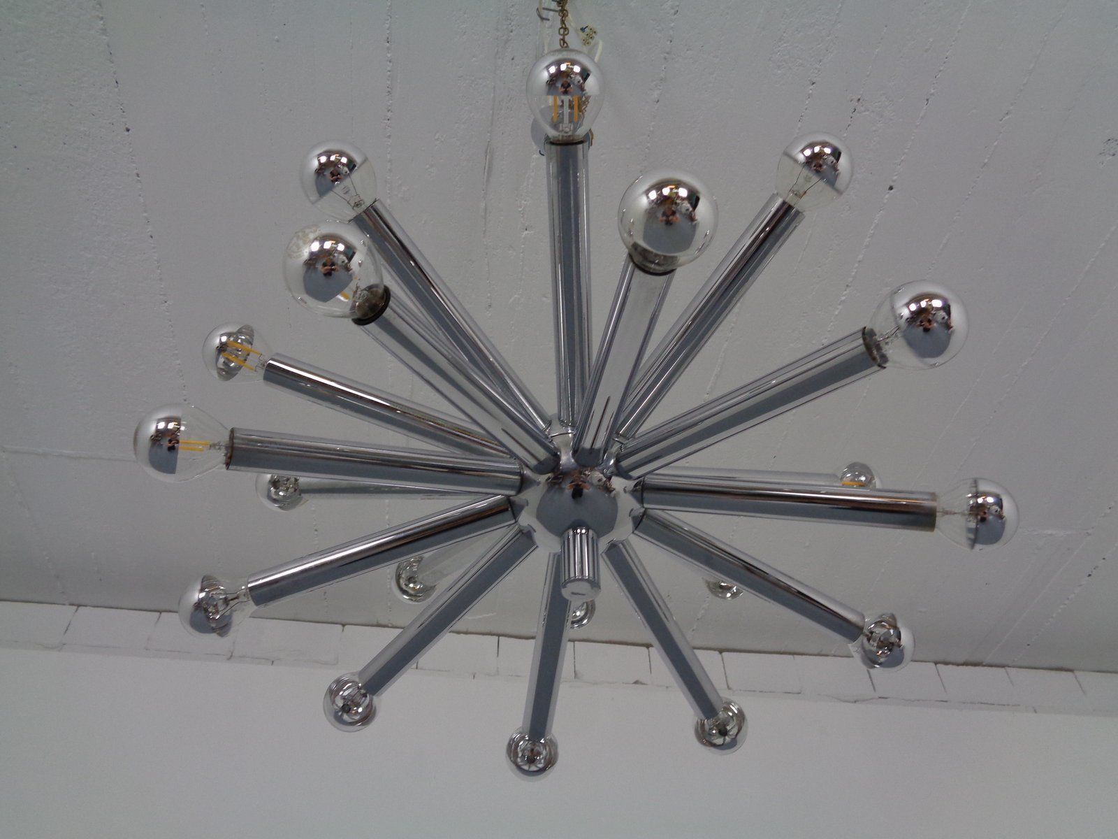Lighting Large Italian Sputnik Chandelier By Gaetano Sciolari For Sciolari, 1960s photo