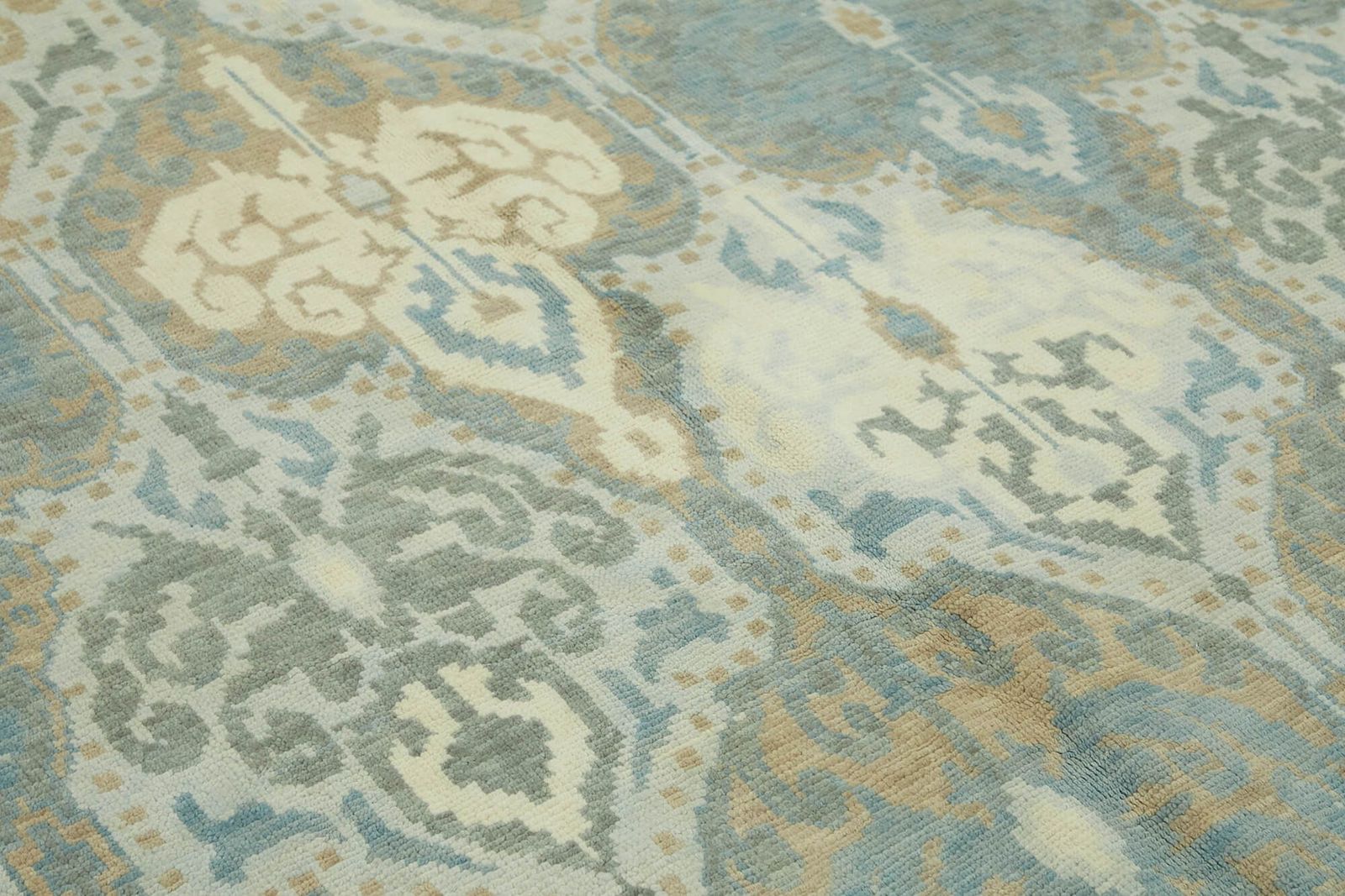 photo for sale Handmade Blue Vintage Oushak Rug 327 Cm X 245 Cm