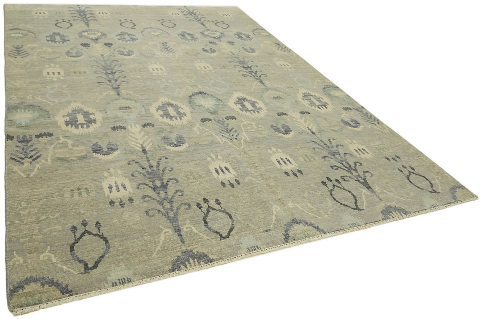 Grey Oriental Oushak Rug 273 X 361 Cm photo furniture