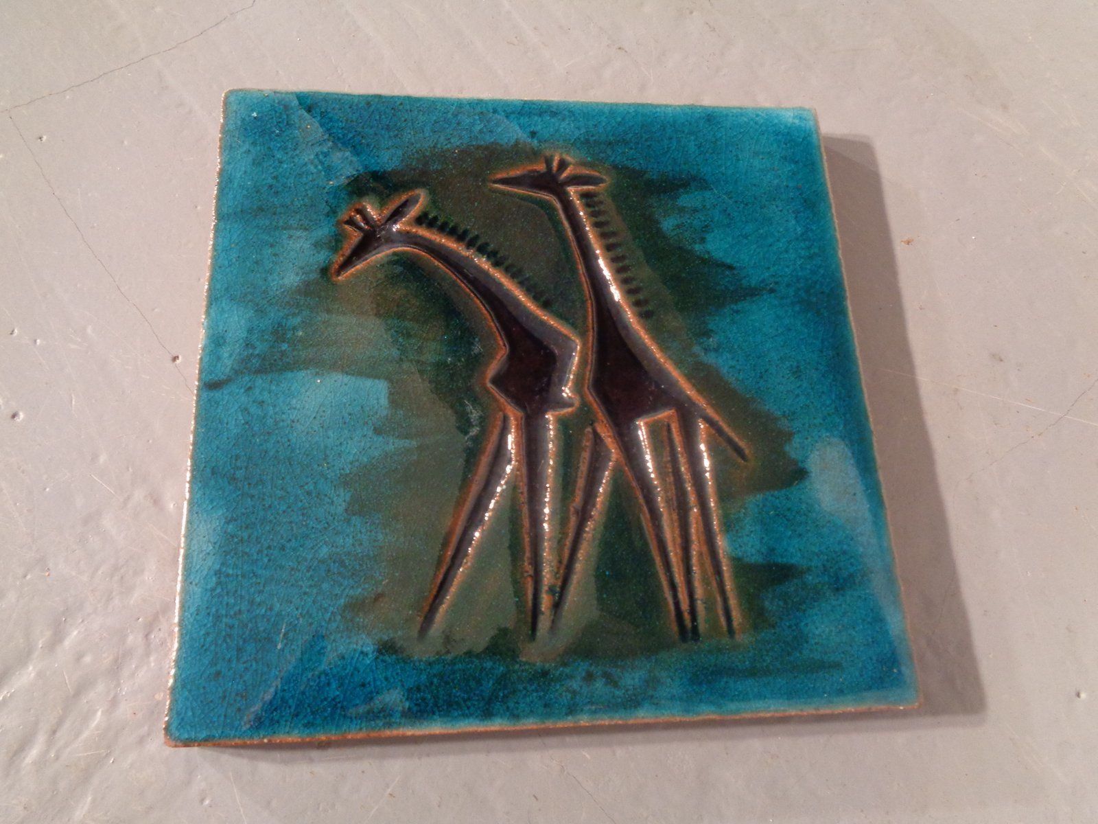 Vintage Ceramic Majolika Plate, 1970s
