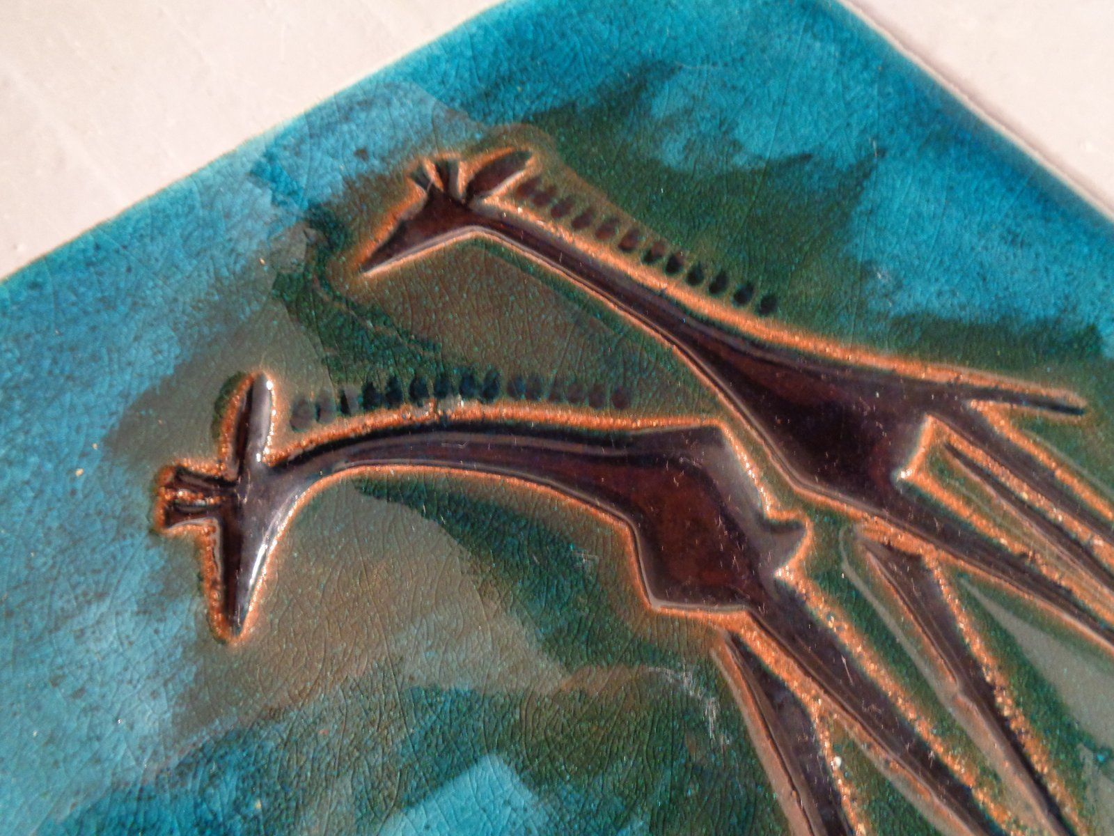 Vintage Ceramic Majolika Plate, 1970s photo 219.0