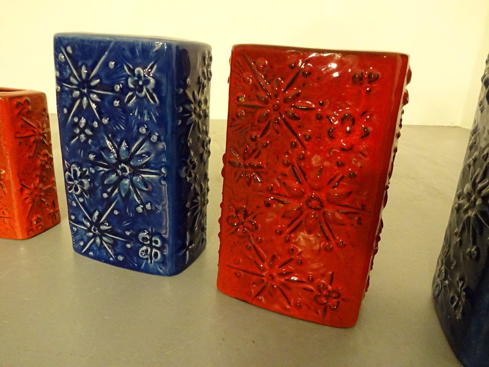 photo for sale Kosmos Ceramic Vases From Scheurich, 1960s, Set Of 4