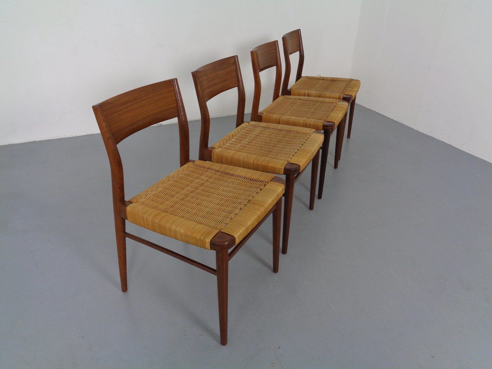 Teak Side Chairs By Georg Leowald For Wilkhahn, 1960s, Set Of 4 photo 1095.0