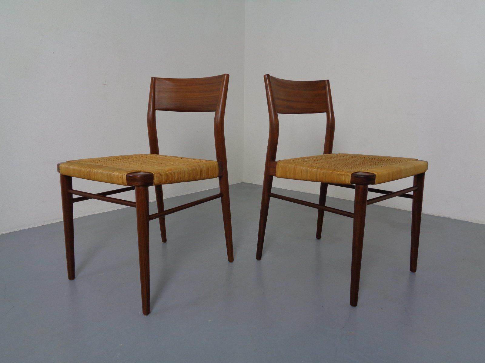 Teak Side Chairs By Georg Leowald For Wilkhahn, 1960s, Set Of 4 photo buy