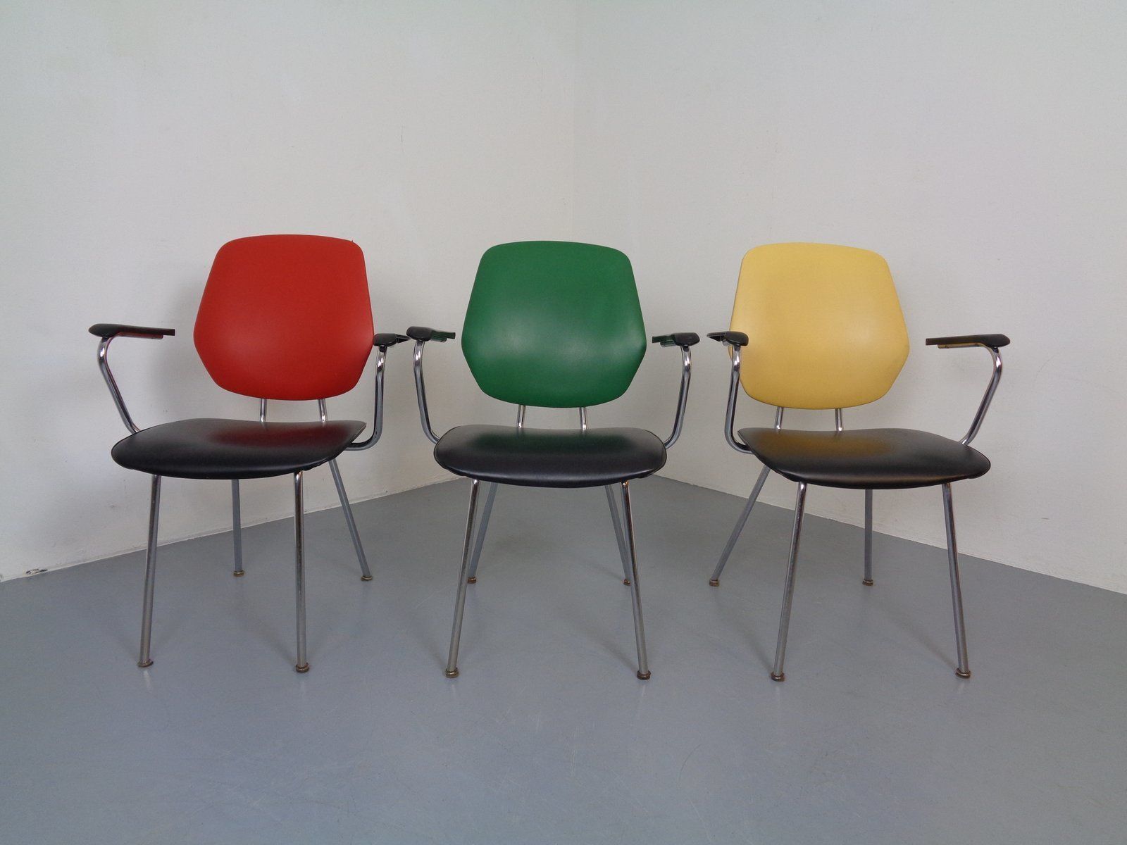 Mid Century Armchairs From Drabert, 1960s, Set Of 3