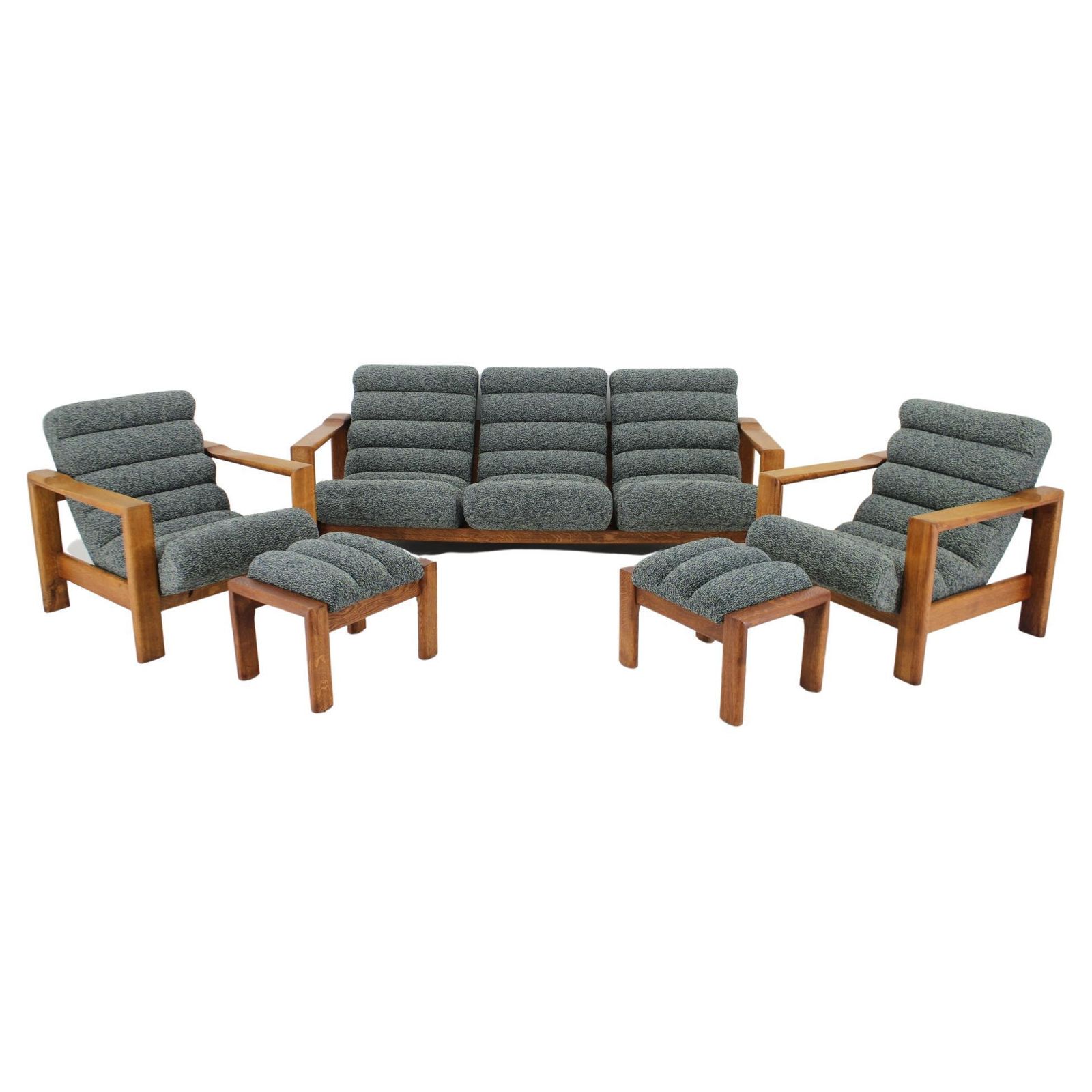 1960s Rare Living Room Oak Set ,Finland