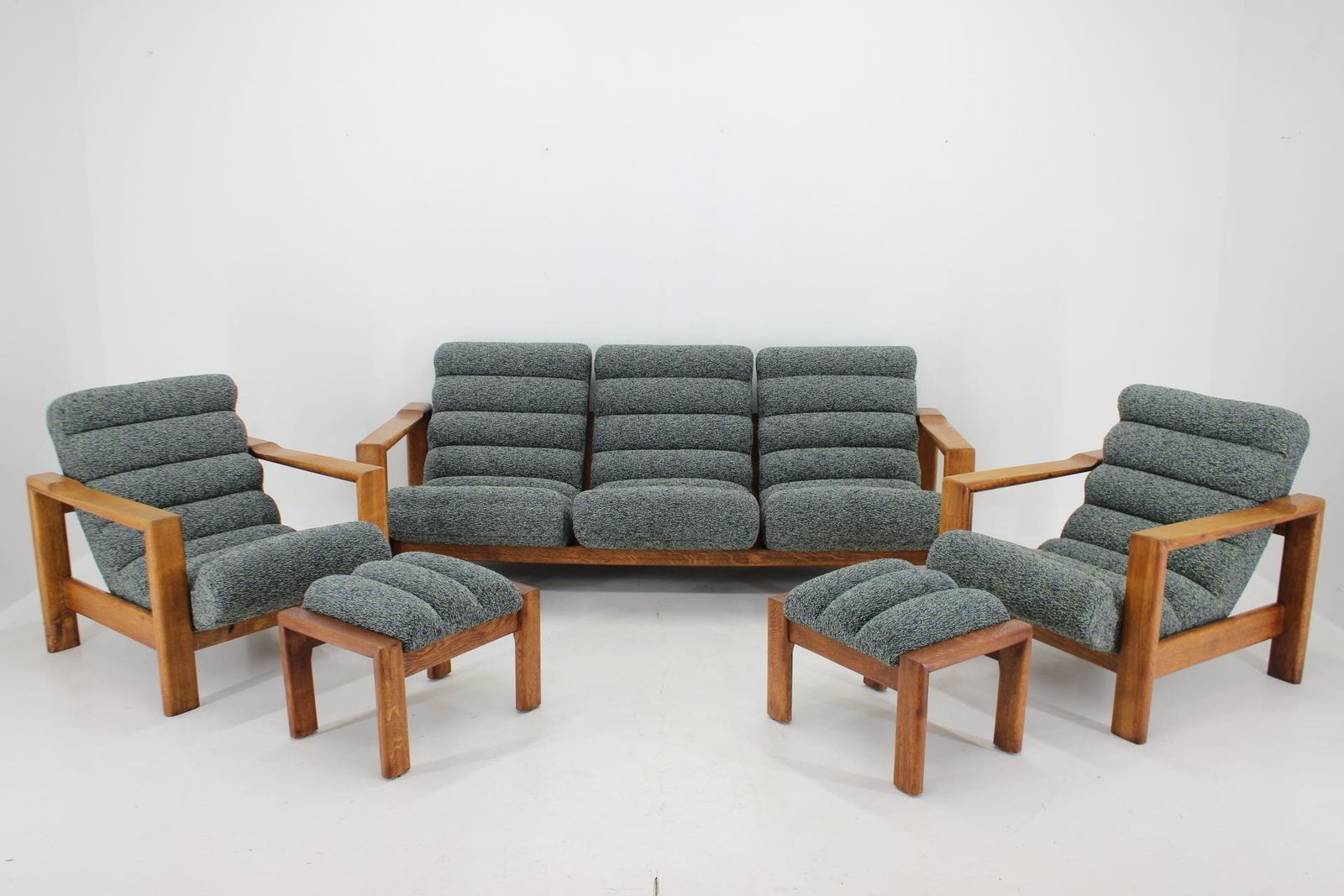 1960s Rare Living Room Oak Set ,Finland photo furniture