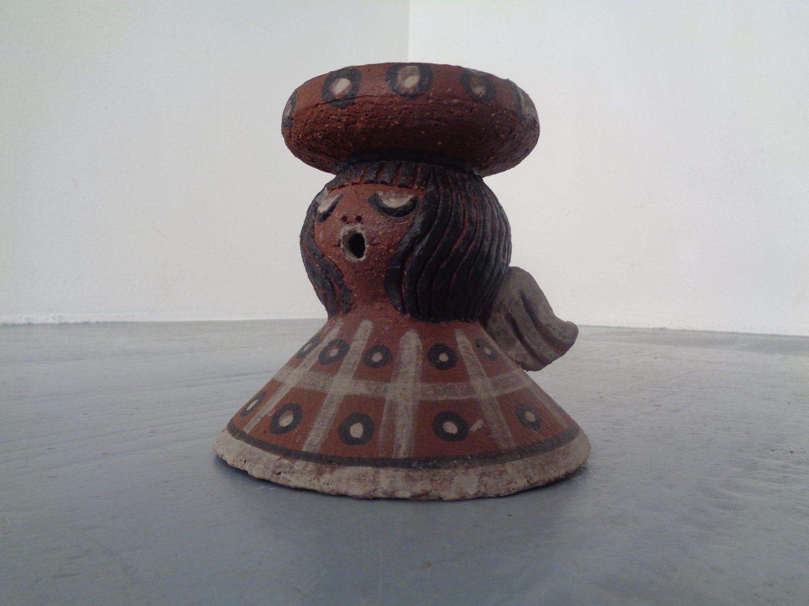 Mid Century Ceramic Angel Candleholder By Gerhard Liebenthron 1970s