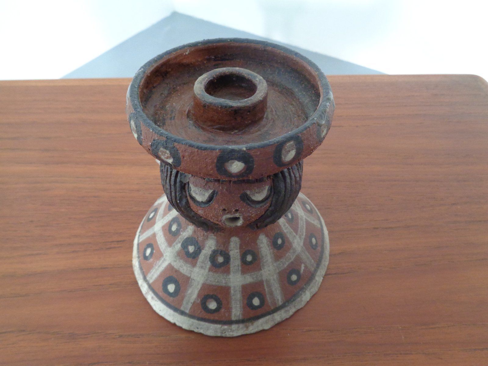 photo furniture Mid Century Ceramic Angel Candleholder By Gerhard Liebenthron 1970s