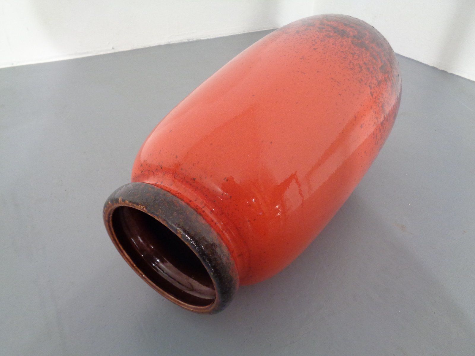 Large Glazed Ceramic Nr. 284 53 Vase From Scheurich 1970s photo furniture