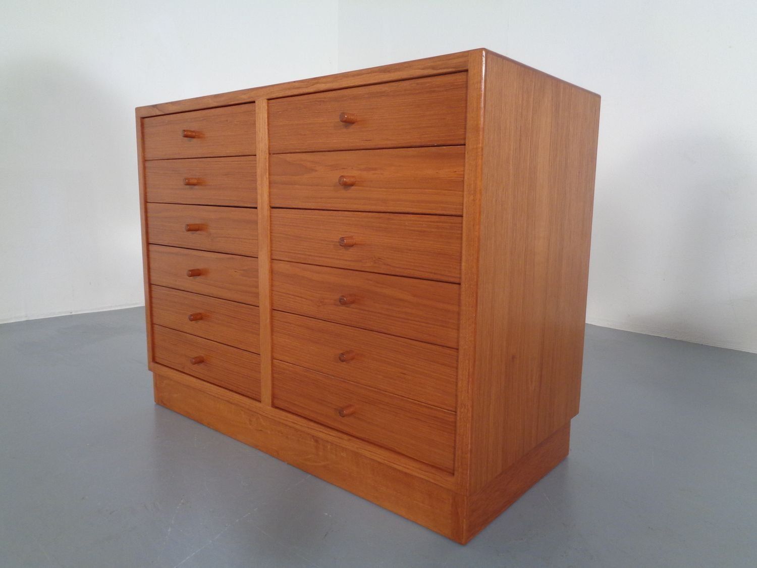 Danish Teak Chest Of Drawers 1960s photo for sale