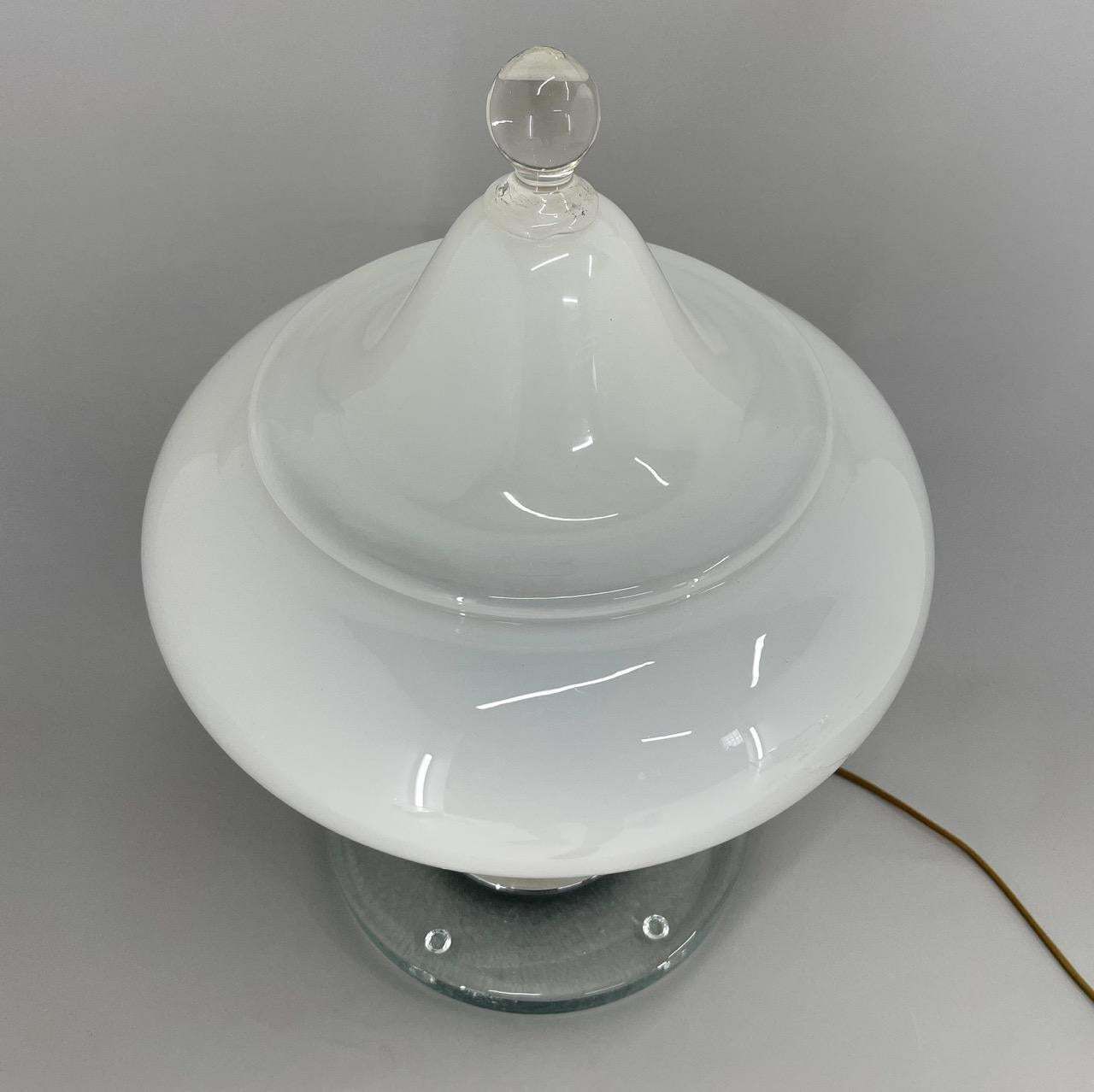 Rare Italian Murano Glass Table Lamp By Carlo Nason For Mazzega 1970's photo buy