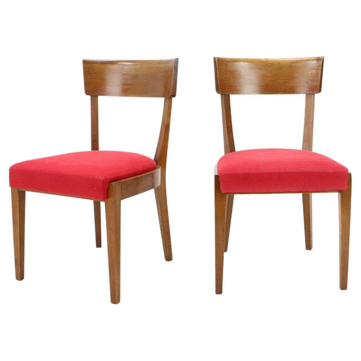 Dining Chairs H 40 By Jindrich Halabala For Up Závody, Set Of Two