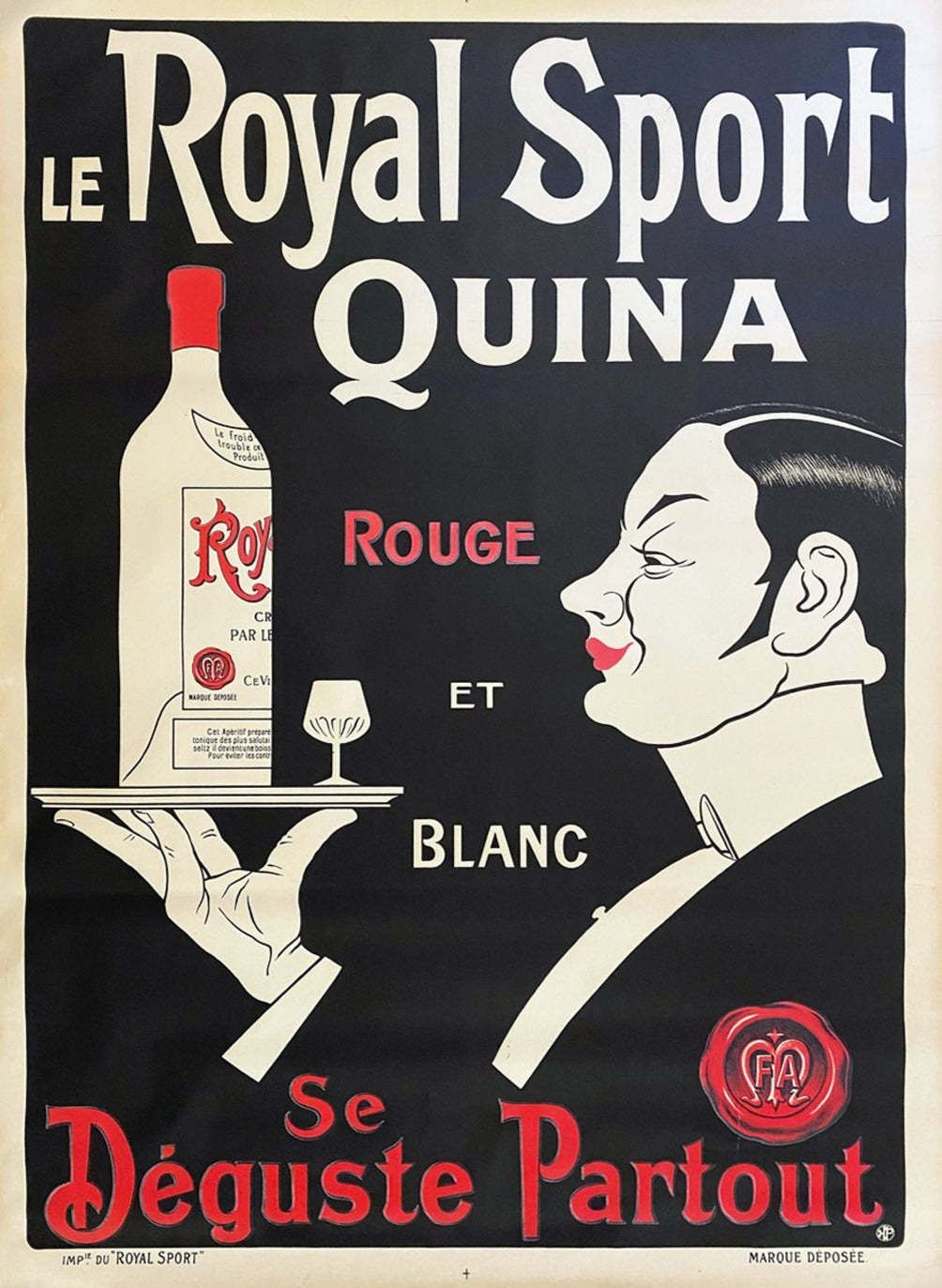 Le Royal Sport Quina Original Vintage Poster