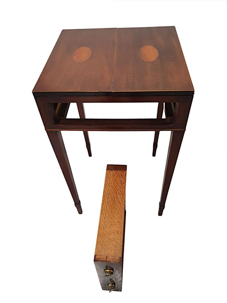 A Fabulous Early 19th Century Regency Inlaid Card Table photo vintage