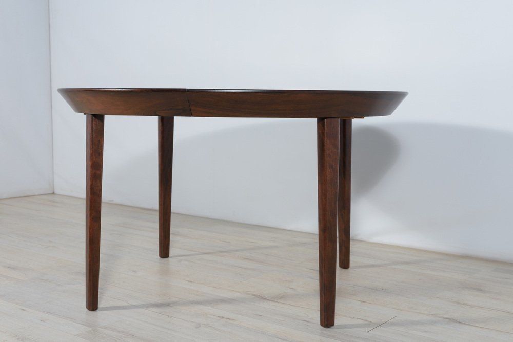 Mid Century Rosewood Extendable Table By Ole Hald For Gudme Møbelfabrik, 1970s photo furniture