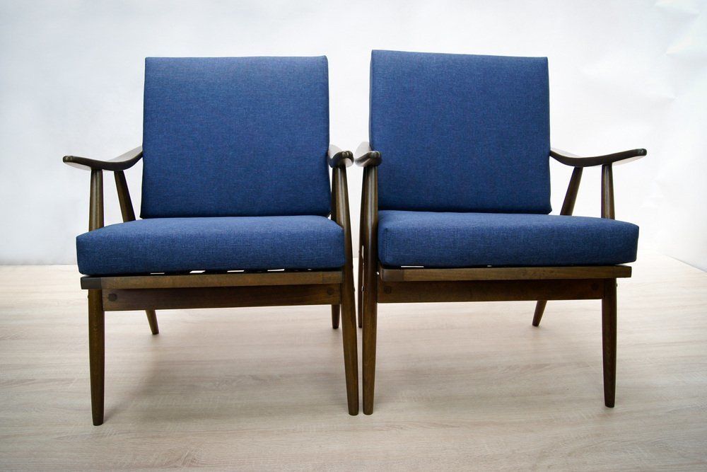 Czechoslovak Armchairs From Ton, 1960s, Set Of 2