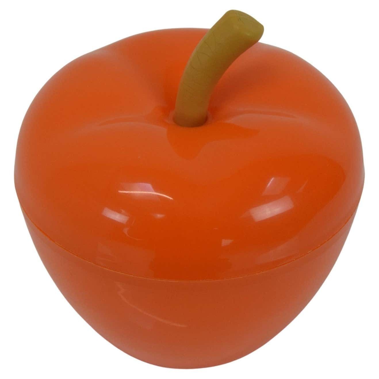 Mid Century Plastic Box,Apple,1970's.