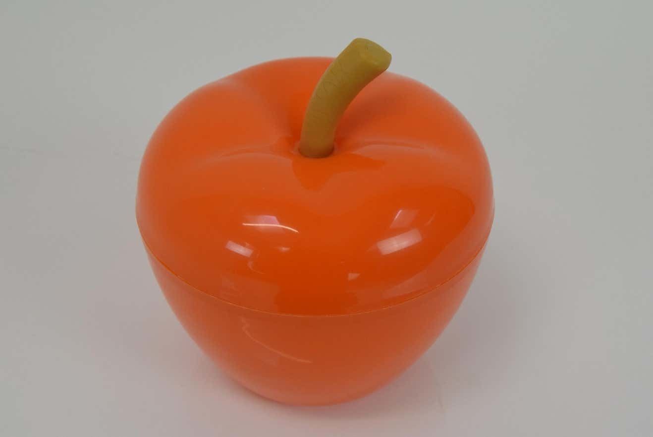 Mid Century Plastic Box,Apple,1970's. photo furniture
