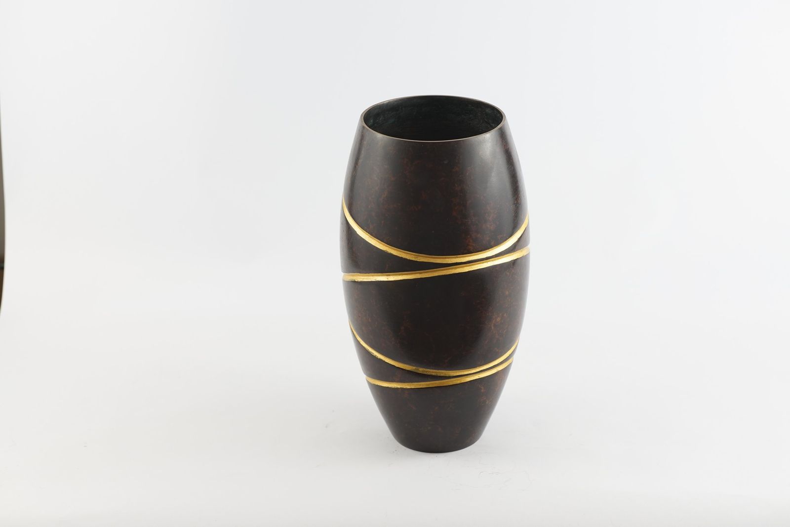 Bronze Vase With Gilt Detail, Circa 1960 photo buy