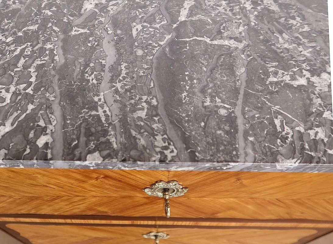 Chest Of Drawers In Precious Wood, Louis XV Period – 18th Century photo vinterior