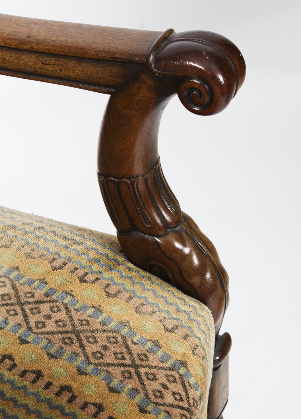 photo furniture Antique Pair French Empire Armchair Fauteuils C.1880 19th C