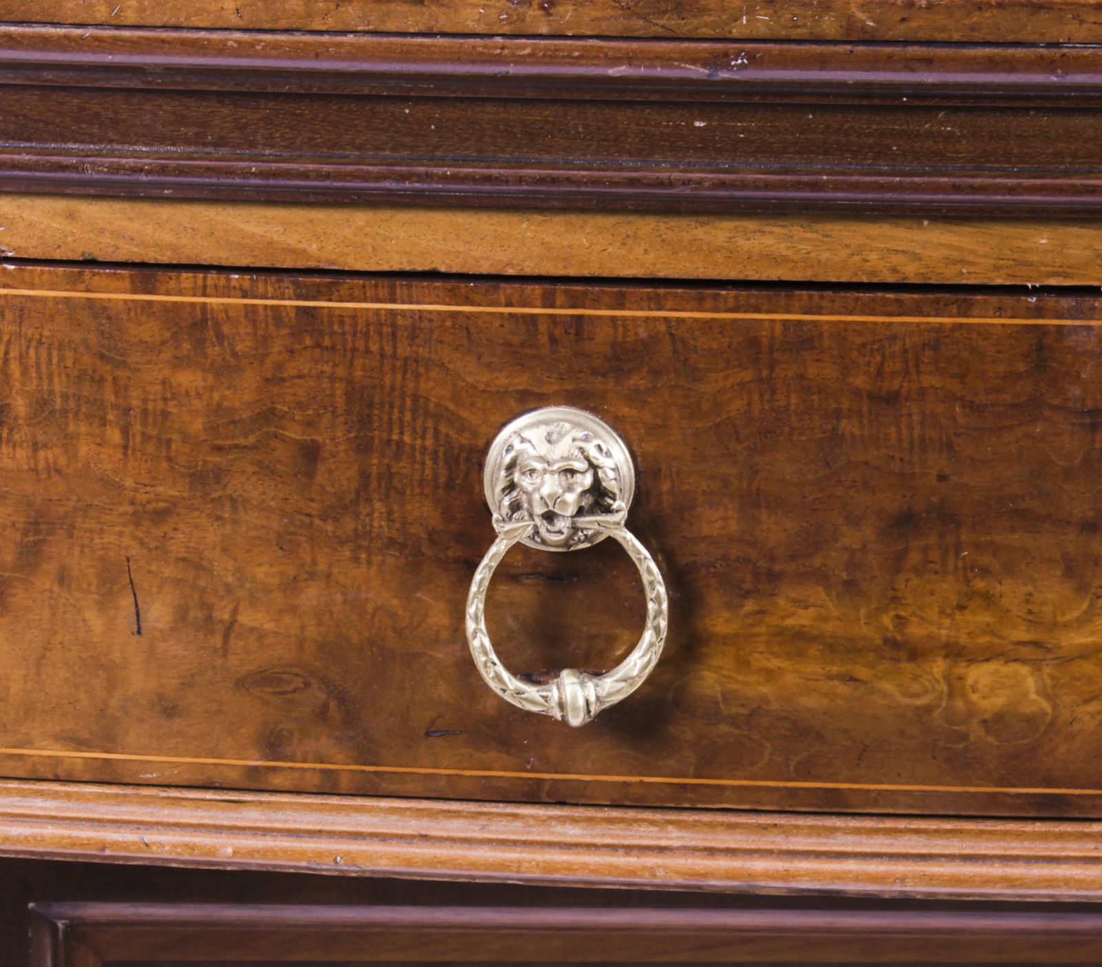 photo for sale Edwardian Sheraton Revival Mahogany Sideboard  19th C