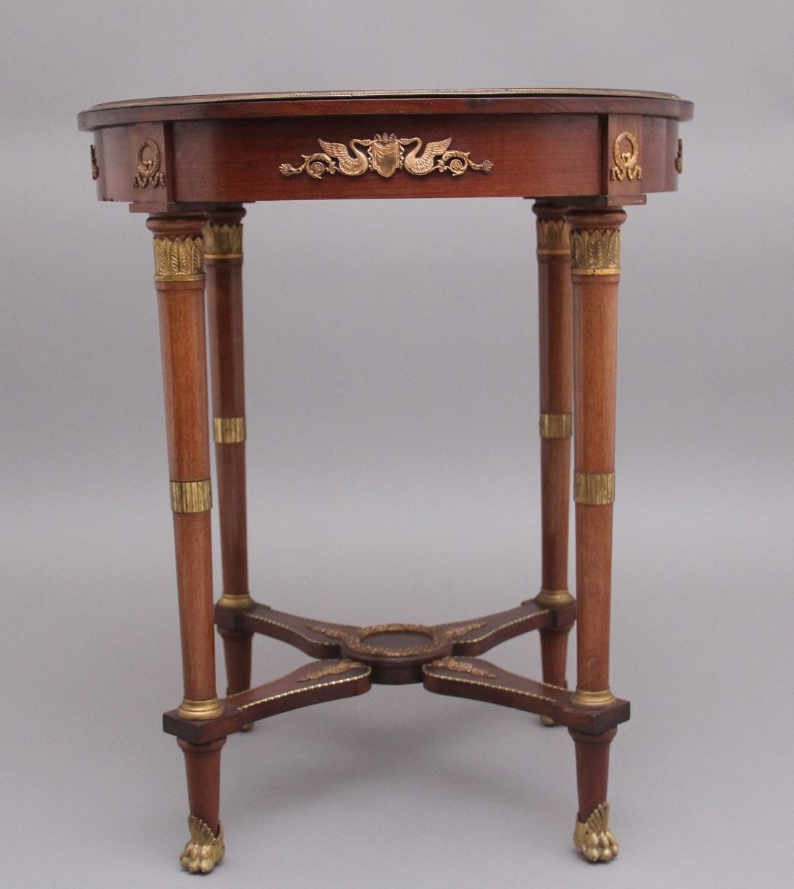 19th Century French Mahogany Centre Table In The Empire Style photo furniture