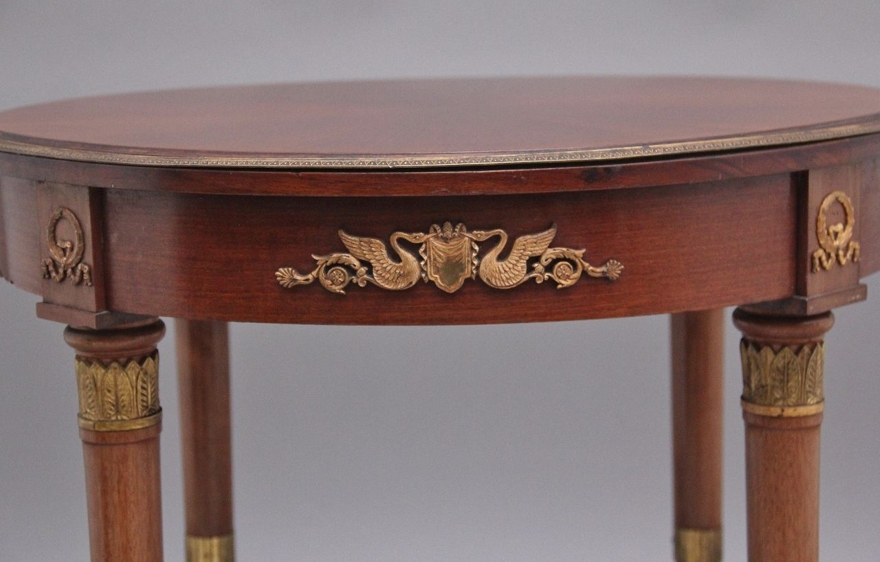 photo furniture 19th Century French Mahogany Centre Table In The Empire Style