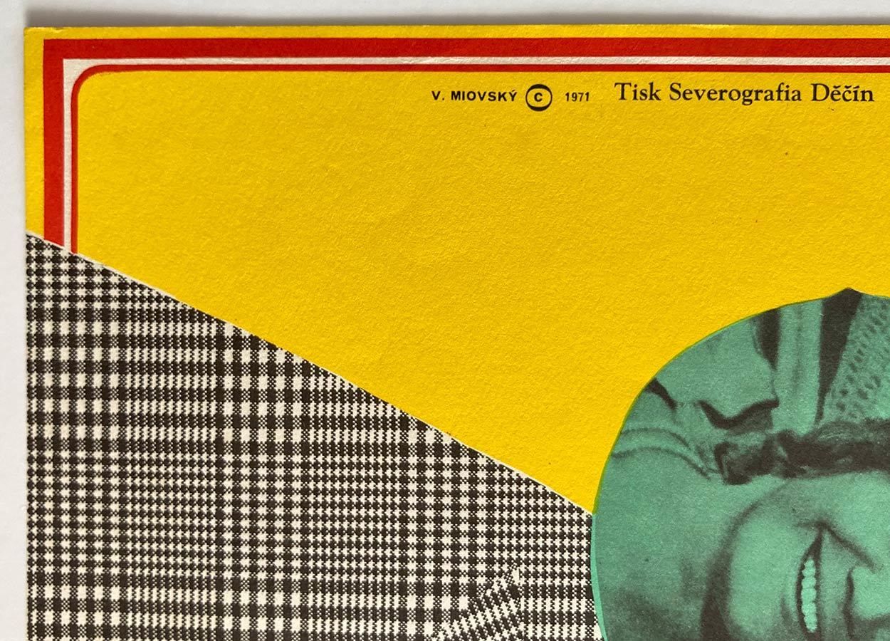 Movie Poster, One Song A Day Takes Mischief Away, Vasil Miovský, 1971 photo Art