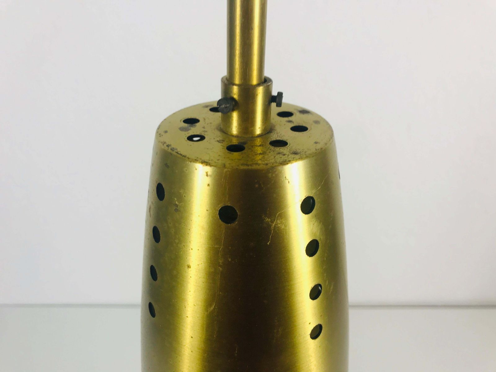 1 Of 5 Full Brass Mid Century Modern Pendant Lamps, 1950s, Germany photo 426.0