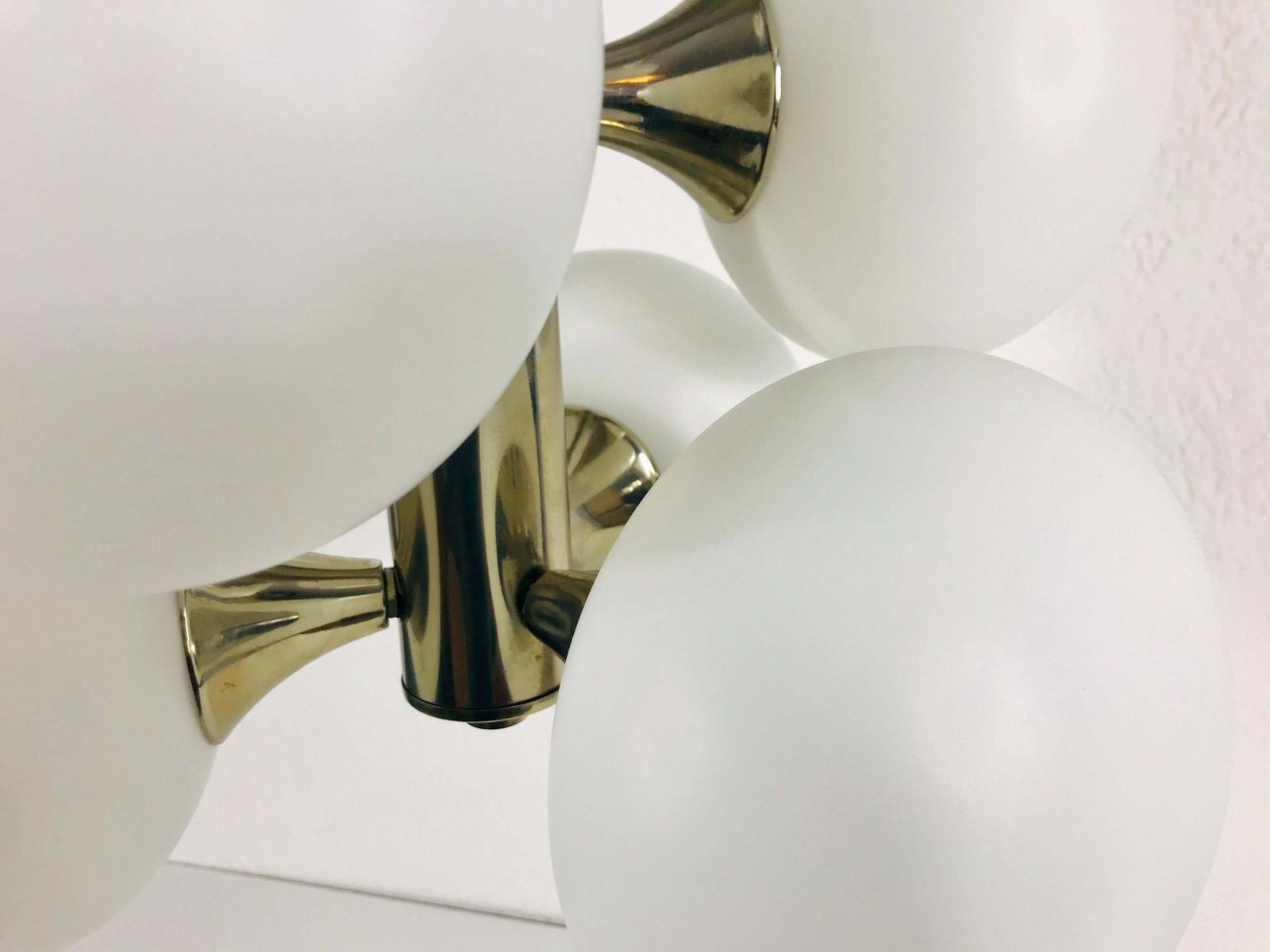 photo for sale Mid Century Modern Chrome Kaiser 9 Arm Space Age Chandelier, 1960s, Germany