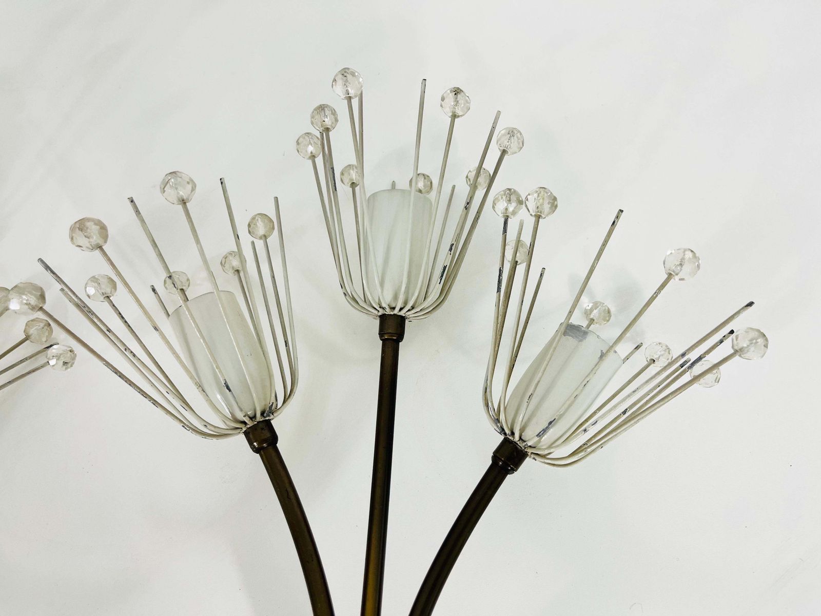 Pair Of Mid Century Brass Sconces By Emil Stejnar For Rupert Nikoll, 1960s photo vinterior