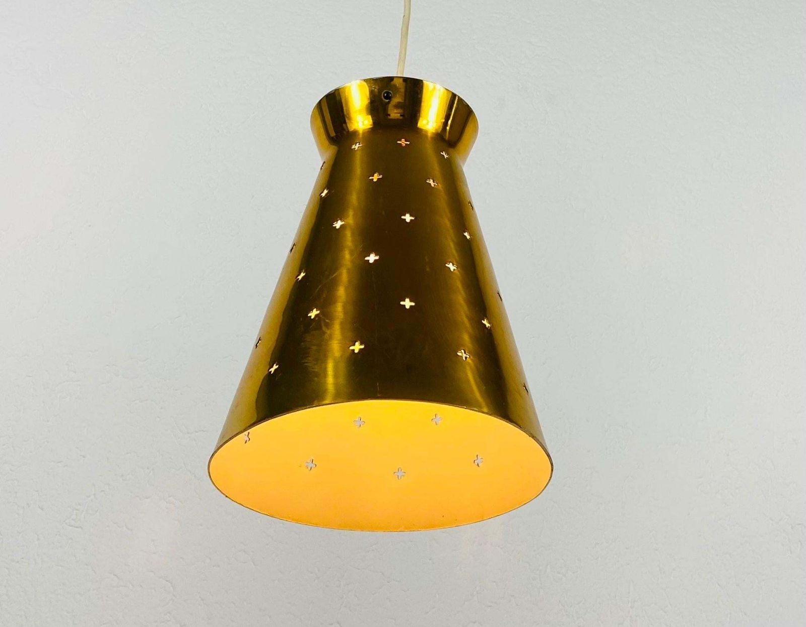 photo furniture Polished Brass Pendant Lamp In The Style Of Paavo Tynell, 1950s