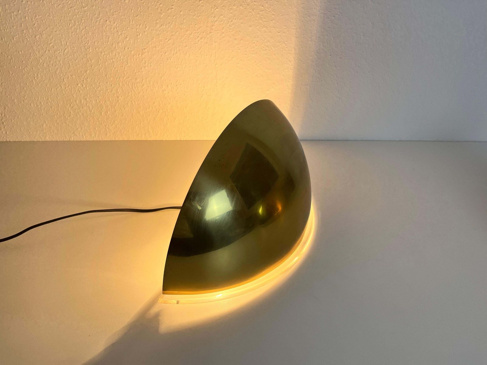 photo for sale Pair Of Florian Schulz Midcentury Brass Wall Lamps, 1970s