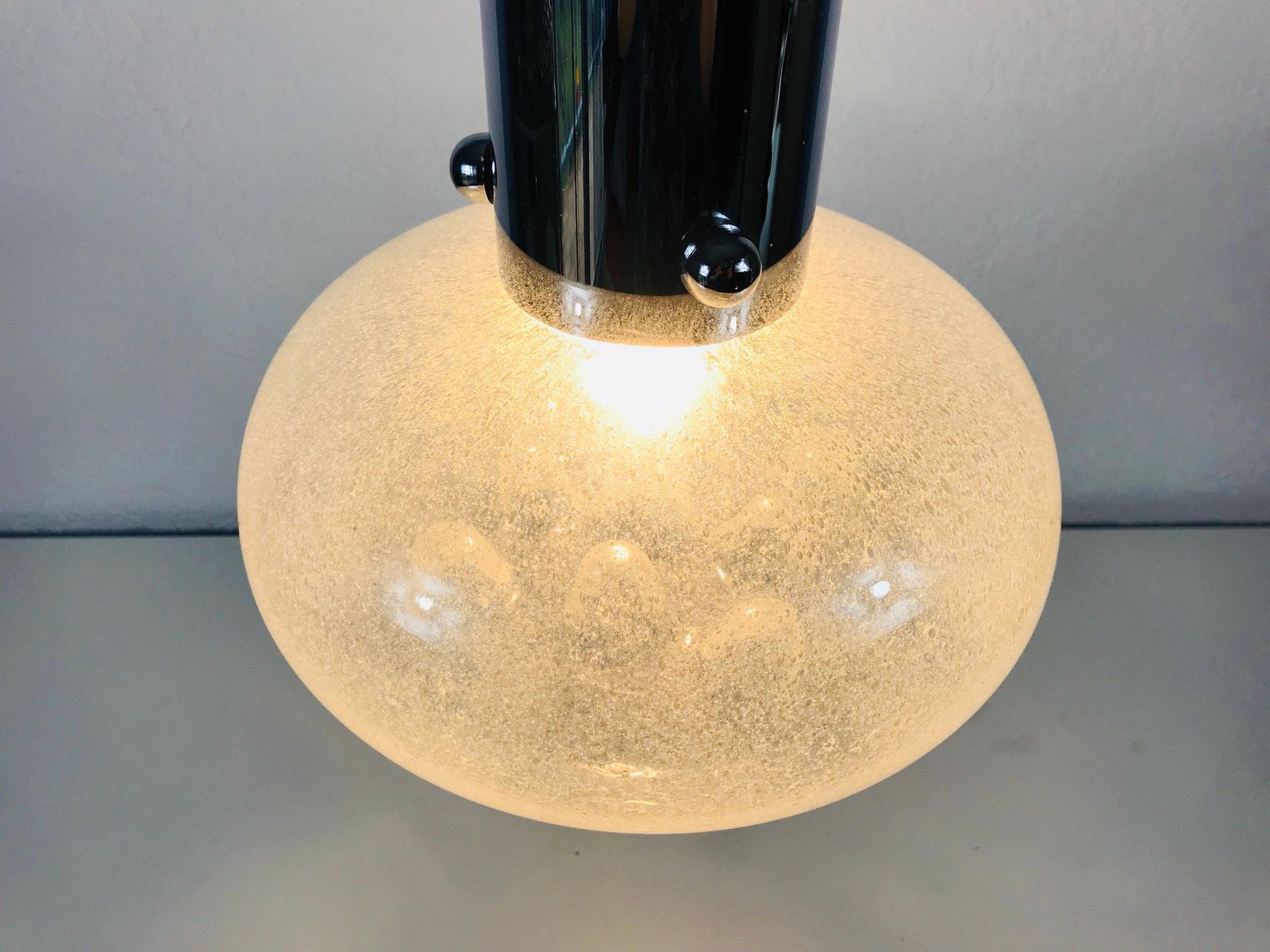 Italian Midcentury Murano Glass Pendant Light, 1960s, Italy photo Lighting