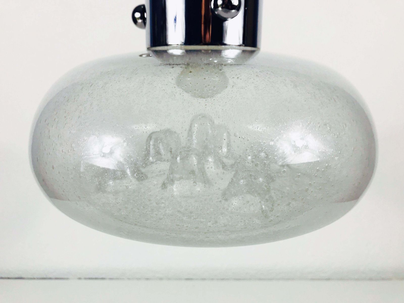 Italian Midcentury Murano Glass Pendant Light, 1960s, Italy photo vintage