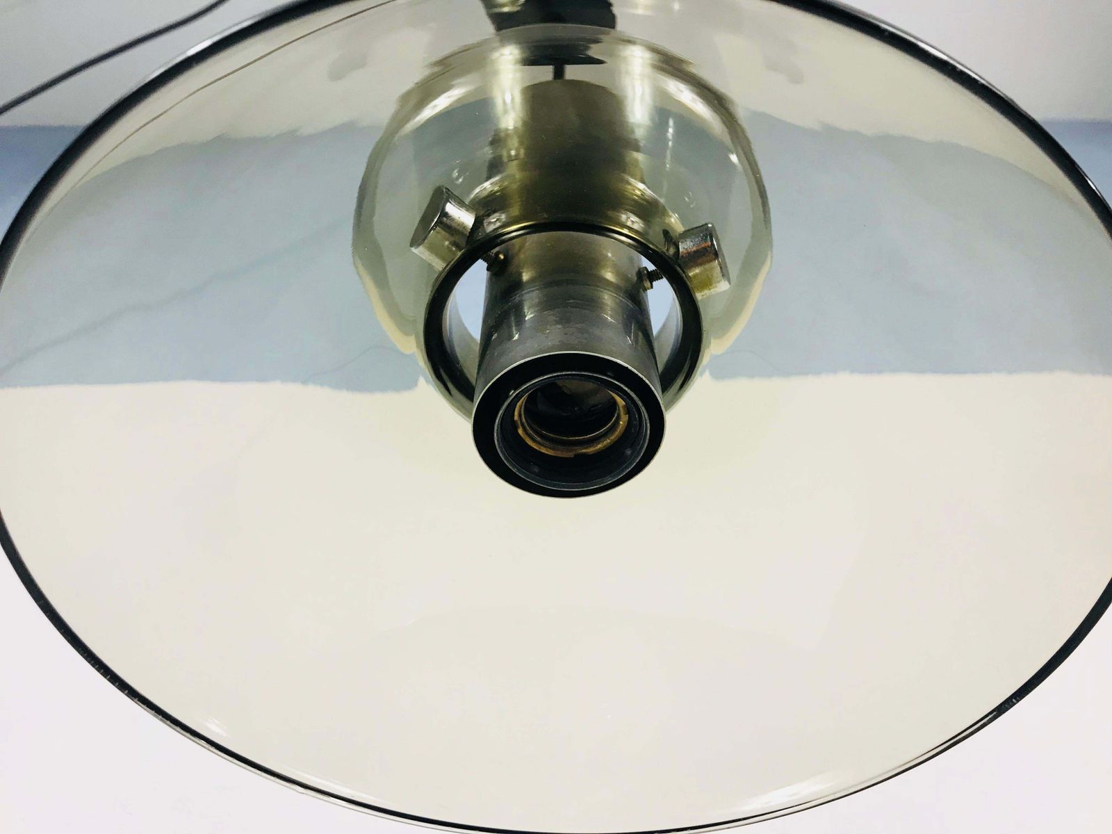 Rare Glass Pendant Lamp By Limburg, 1970s photo Lighting