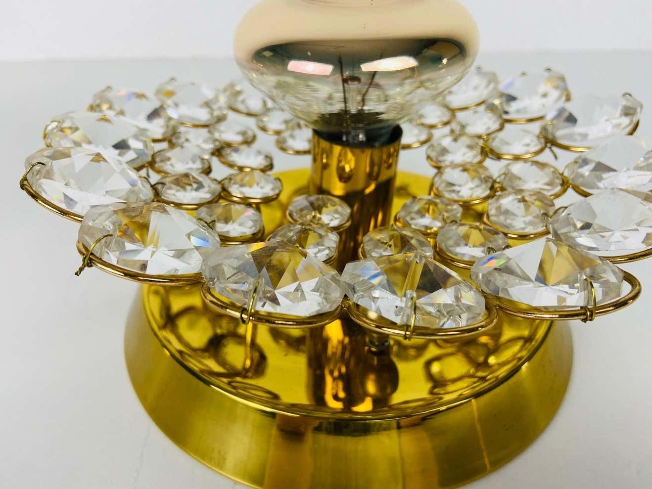 Pair Of Crystal Glass Sconces By Palwa, Germany, 1960s photo 752.0