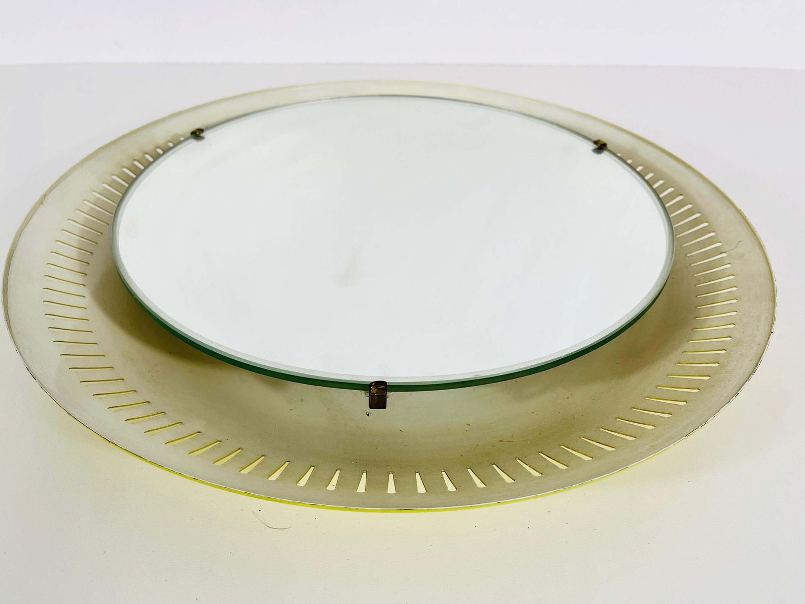 Rare Mid Century Metal Illuminated Mirror By Hillebrand, Germany, 1950s photo 1184.0