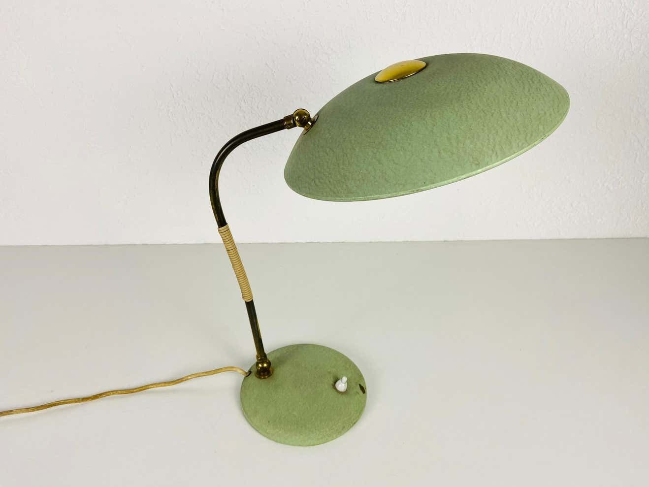 Green Italian Table Lamp In The Style Of Stilnovo, 1960s, Italy photo buy
