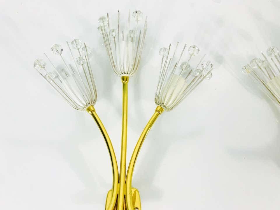 Pair Of Midcentury Brass Sconces By Emil Stejnar For Rupert Nikoll, 1960s photo Lighting