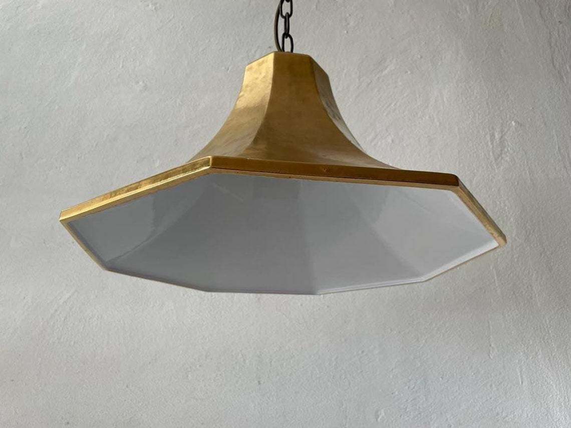 Exclusive Gold Ceramic German Pendant Lamp By Licht+Wohnen, Karlsruhe, 1970s, Germany photo 1593.4