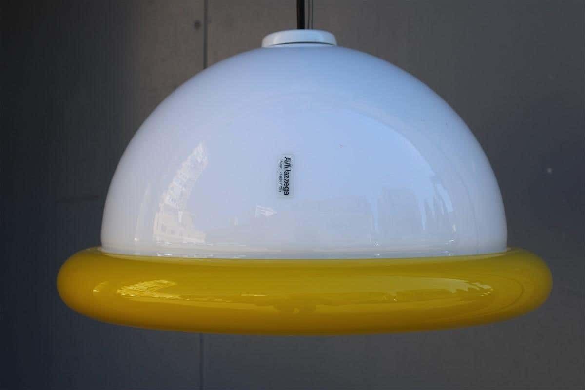 Italian Round Av Mazzega White And Yellow Italian Design 1970s Sottsass Style photo 1934.0