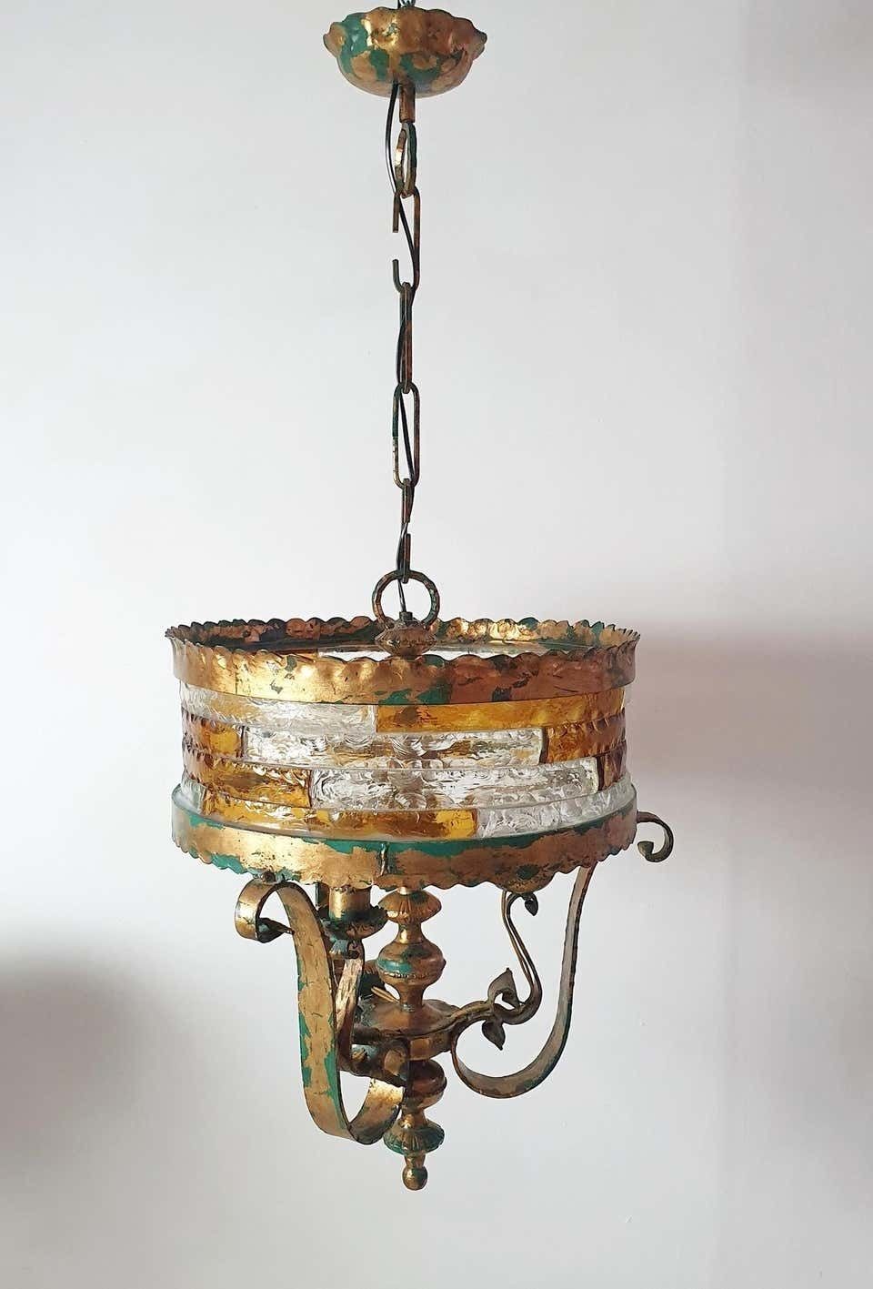 Large Brutalist Pendant Attributed To Longobard Italy photo buy