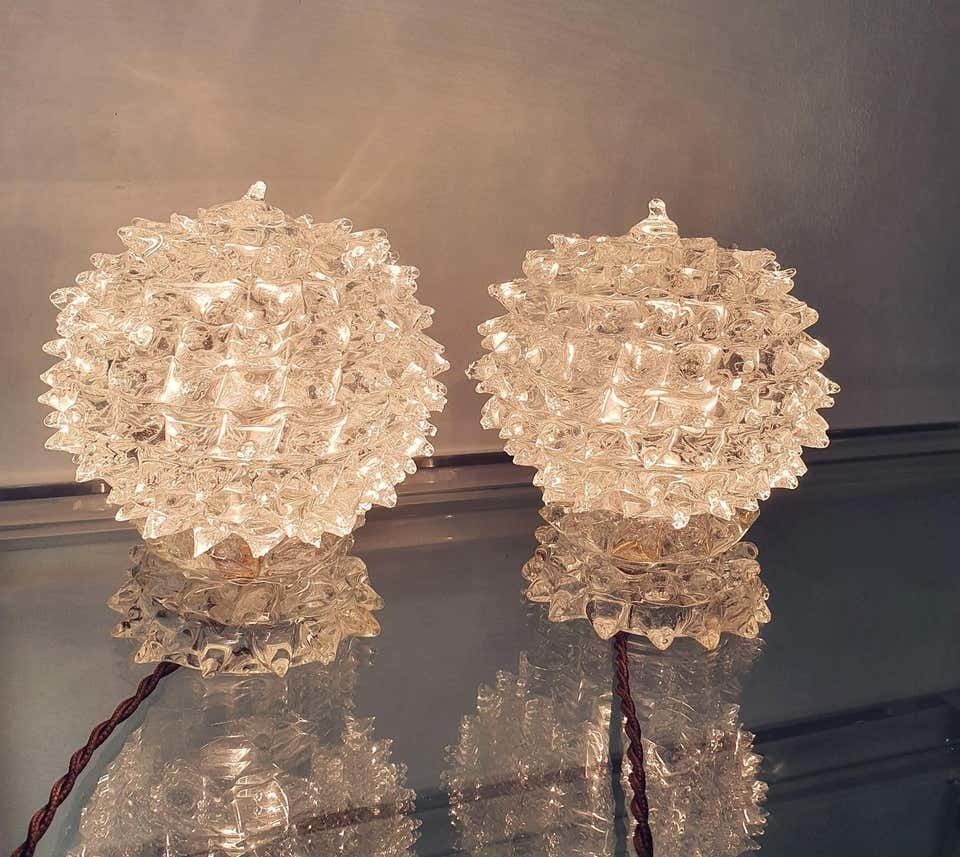 Pair Of Barovier & Toso Rostrato Table Lamps photo 1400.0