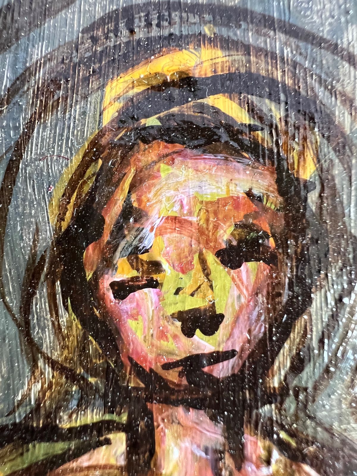 An Early Surrealist Oil On Canvas Depicting A Figure, Initialed P.W photo vinterior