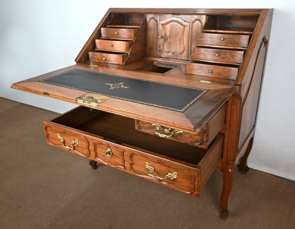 Scriban Chest Of Drawers In Walnut, Louis XV Period   Late 18th Century photo 7809.46