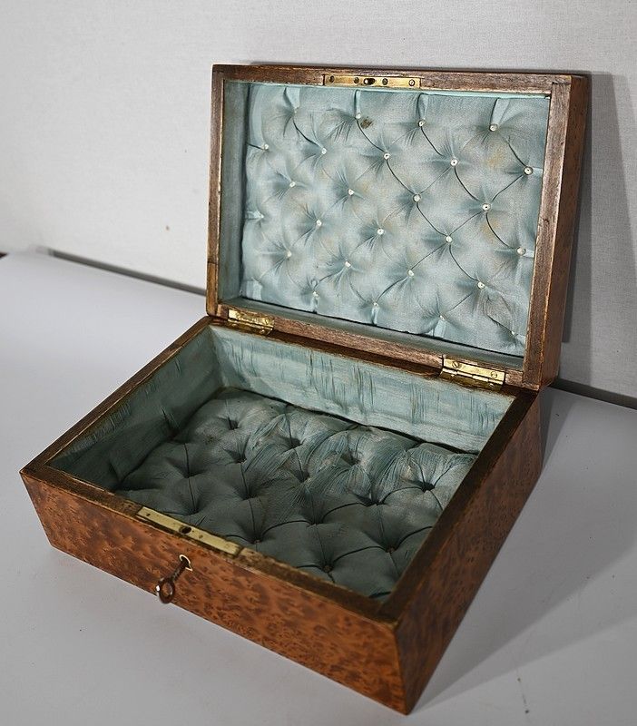photo for sale Jewelery Box In Thuya Burl, Napoleon III Period   Late 19th Century