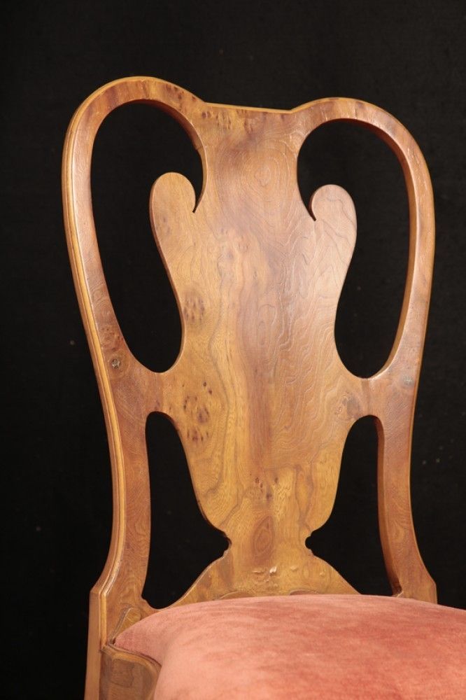 photo furniture Queen Anne Dining Chairs   Set 10 Walnut Diners